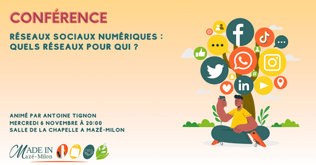 Conférence : « Réseau Sociaux numérique : quels réseaux, pour qui ? » par Antoine TIGNON