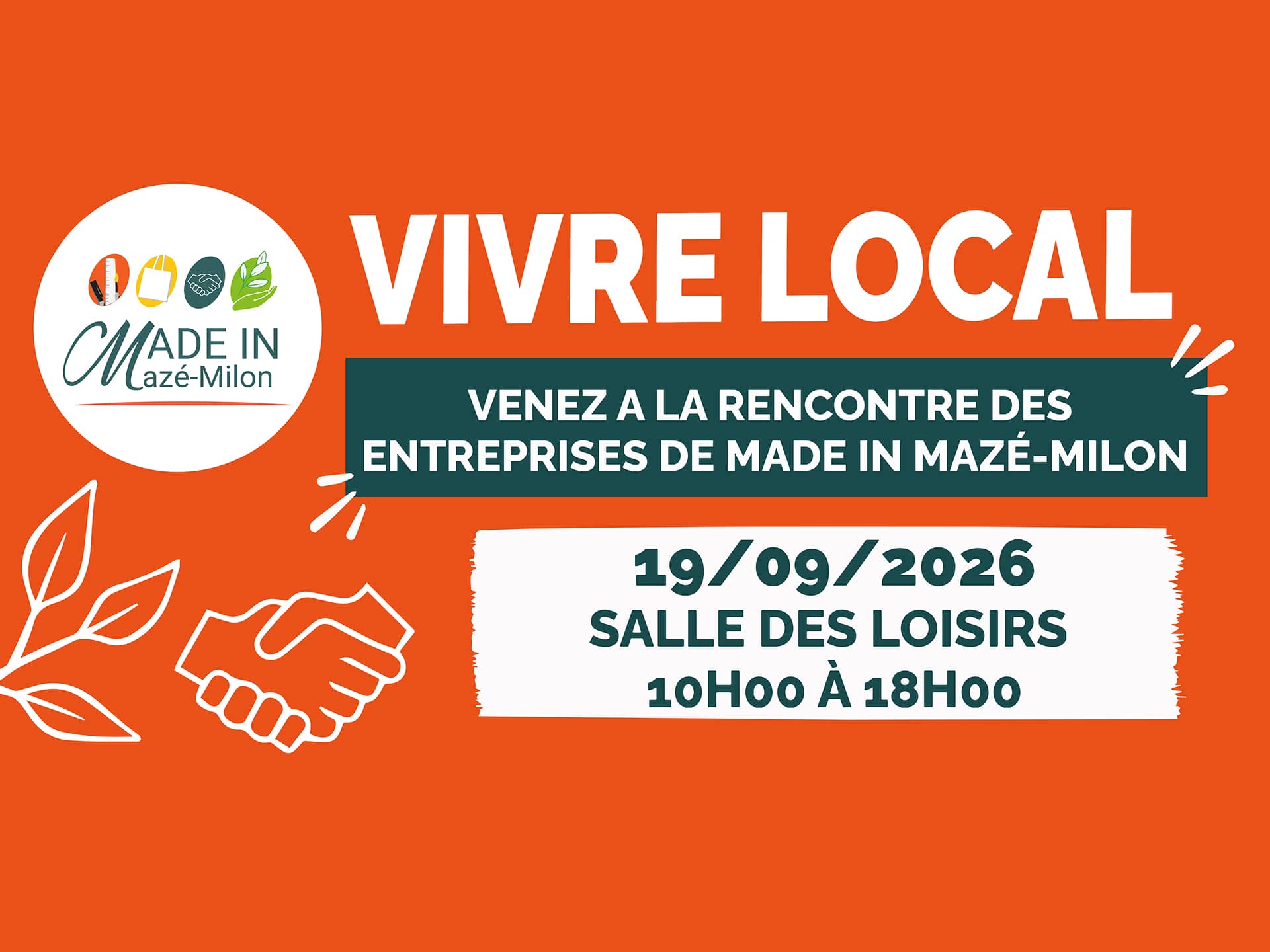 Salon Vivre Local à Mazé-Milon le 19 septembre 2026